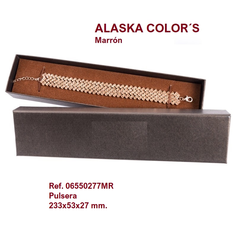 Alaska Color´s MARRÓN pulsera 233x53x27 mm. - Haga un click en la imagen para cerrar